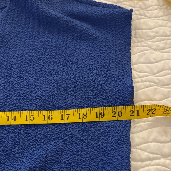 Calvin Klein Royal Blue Button-Up Blouse - Picture 6 of 7